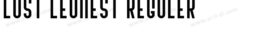 Lost Leonest Reguler字体转换